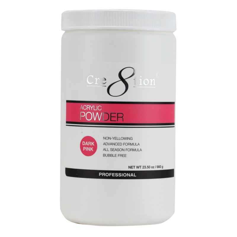 Cre8tion Acrylic Powder, 23.5 oz, 01128 - Dark Pink